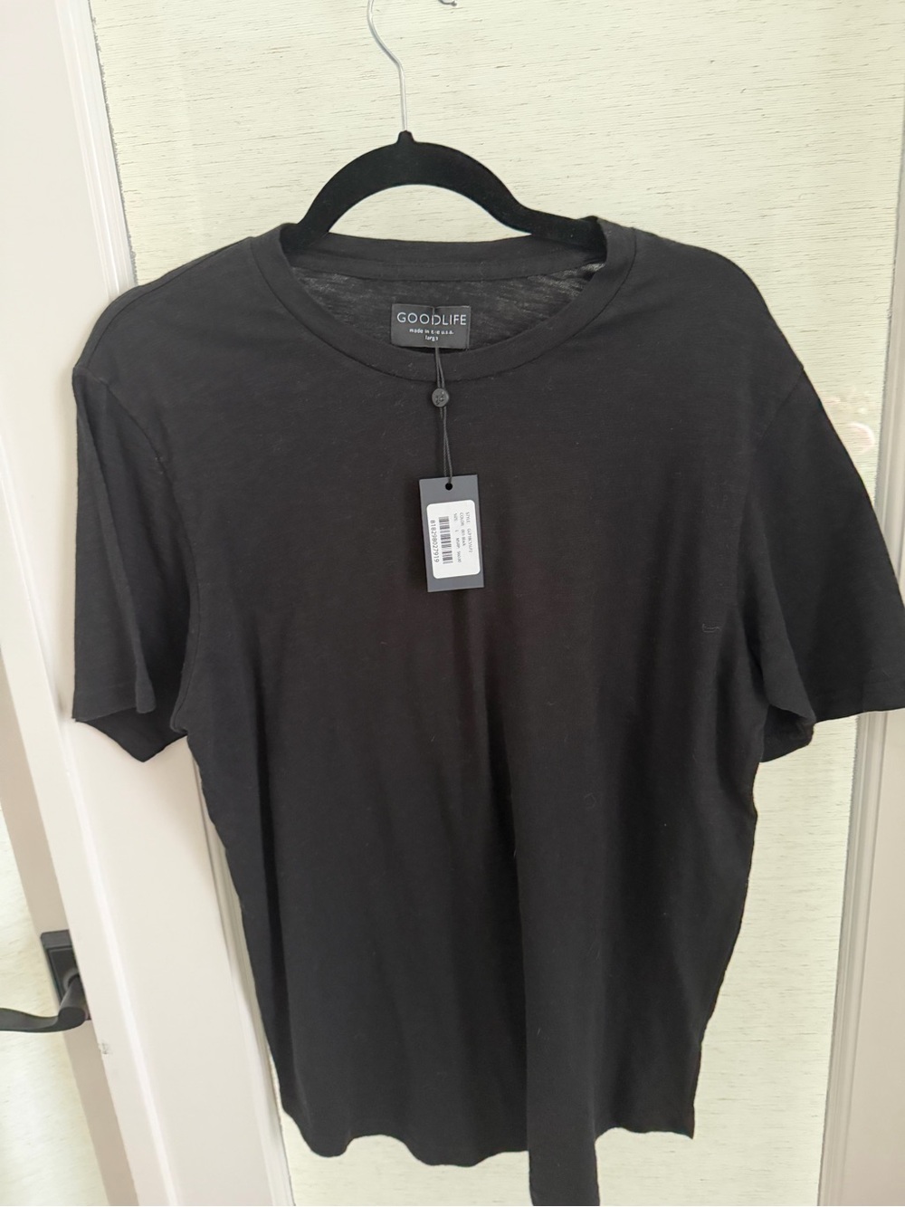 Goodlife Men's Black Short Sleeve Crewneck Tee